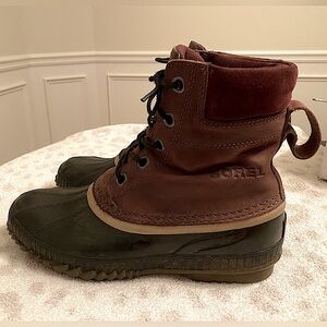 Sorel Cheyenne II Waterproof Leather Boots Color Tobacco/Black